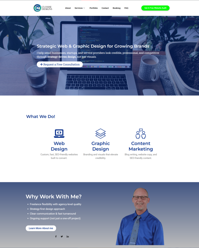 Clouse Designs - Custom WordPress Theme