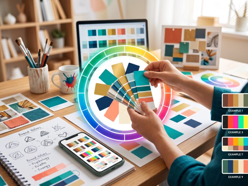 choosing the right brand colors info graphic clousedesigns.com