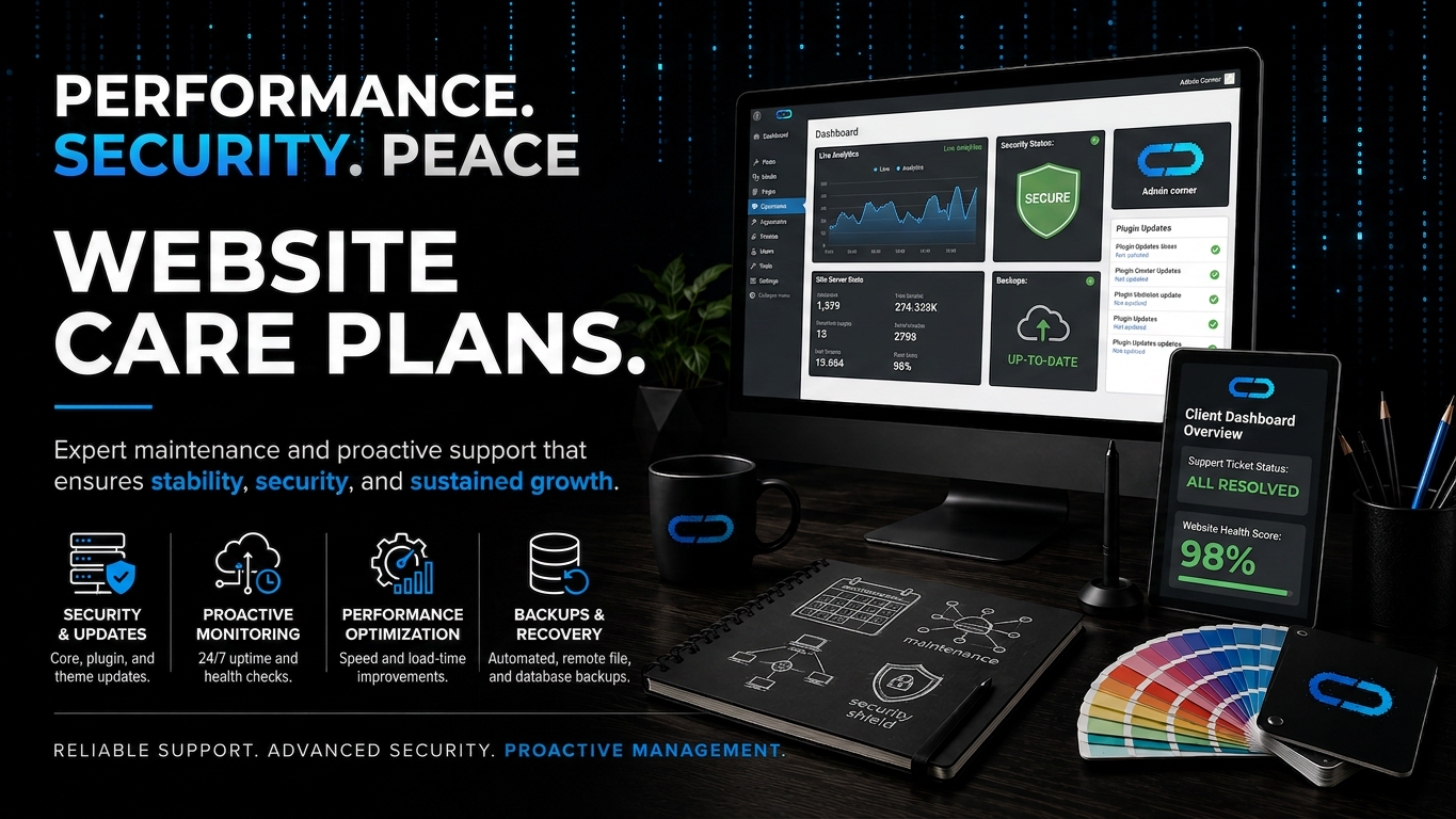 Website Care Plans hero