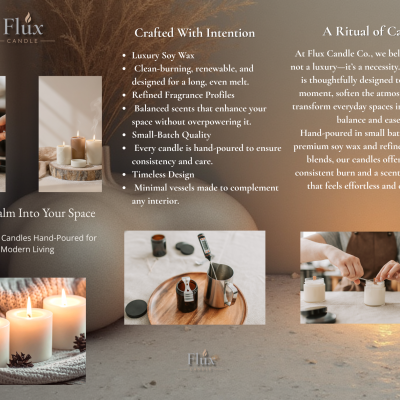 Flux Candle Co. Trifold Brochure