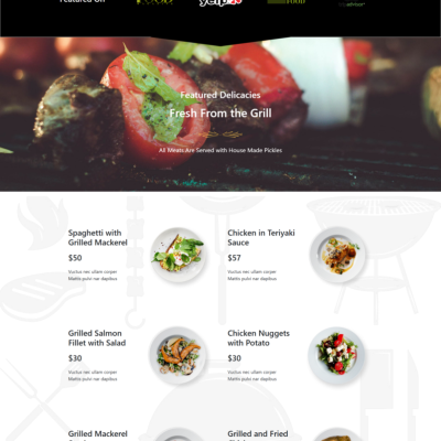 The Steakhouse Theme Screenshot